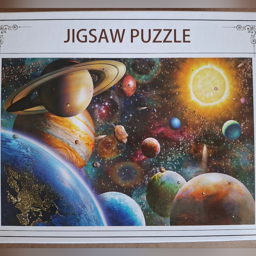 NWOT Blue and Green Cosmic 1000 Pc Puzzle Game